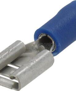 Terminal cable conector plano, azul