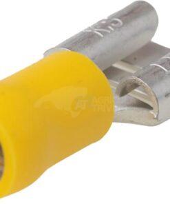 Terminal hembra, amarillo, 4-6mm² 9.4x1.2mm (50 uds.)