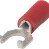 Terminal en horquilla, rojo, 0,5-1 mm², Ø4 mm (100 uds.)