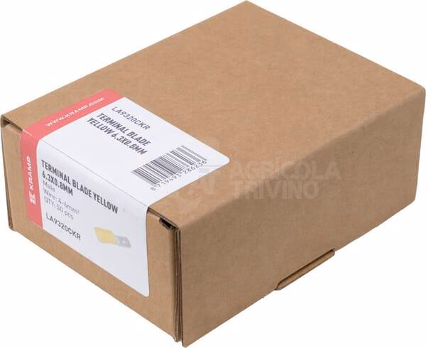 Terminal plano macho, amarillo, 4-6mm² 6.3x0.8mm (50 uds.) 3 Terminal plano macho, amarillo, 4-6mm² 6.3x0.8mm (50 uds.)