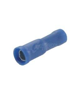Conector empalme cable tipo bala, hembra, 1.5-2.5mm² Ø4mm, azul (100 uds.)