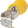Regleta de bornes mixtos, hembra/macho amarillo, 4-6mm² 6,4x0,8 mm (50 uds.)