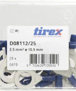 Terminal cable tipo ojal, azul 10 mm