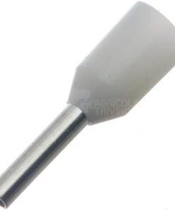 Cable end cover white, 0.5mm² (100x)