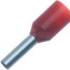 Terminal cubre cable, rojo, 1mm² (100 uds.)