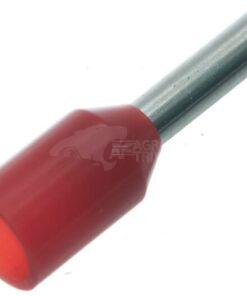 Terminal cubre cable, rojo, 1mm² (100 uds.)