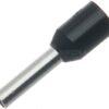 Terminal cubre cable, negro, 1,5 mm² (100 uds.)