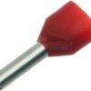 Cable end cover red, 1mm² (100x)