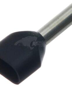 Cable end cover black, 1.5mm² (100x)