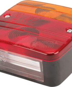Luz trasera cuadrada, 12/24V, 100x50x95mm