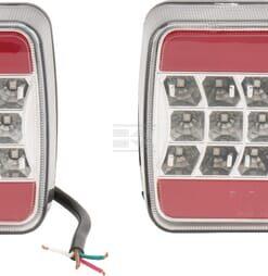 Luz trasera LED, rectangular, 12/24 V., 98,8 x 106,5 x 35,0 mm, gopart