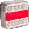 Luz trasera LED, 1W, cuadrada, 12V, 106x100x98mm, 5-pin, 18 LED's 3 Luz trasera LED, 1W, cuadrada, 12V, 106x100x98mm, 5-pin, 18 LED's