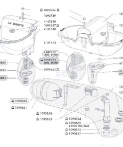 Bolt, washer and nut, 3 sets