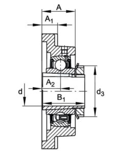 Soporte de cojinetes completo