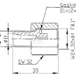 Adapter W24,32x14