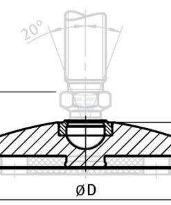 Placa base acero inoxidable