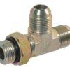 Racor en T invertida orientable JIC/BSP 9/16-1/4