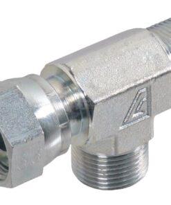 Racor en T invertida orientable JIC/UNF 9/16 ORFS