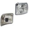 Corner work light halogen, left, 12V, 50W, square, white, 123x115x121mm, PGJ13 plug, Wesem