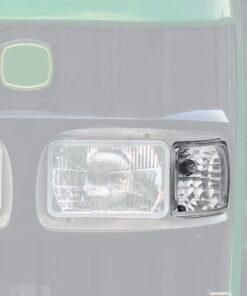 Corner work light halogen, left, 12V, 50W, square, white, 123x115x121mm, PGJ13 plug, Wesem