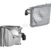 Corner work light halogen, right, 12V, 50W, square, white, 98x110x111mm, PGJ13 plug, Wesem