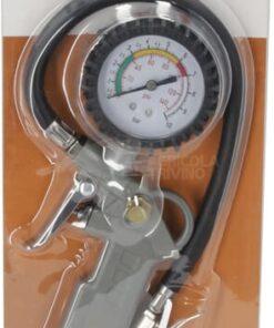 Pistola con manómetro para inflado de neumáticos, boquilla estándar y latiguillo 330 mm