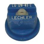 Tobera estándar, doble, chorro plano LU 120° 03 azul cerámica Lechler