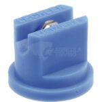 Tobera estándar, doble, chorro plano LU 120° 03 azul acero inoxidable Lechler