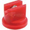 Tobera estándar, doble, chorro plano LU 120° 04 rojo acero inoxidable Lechler