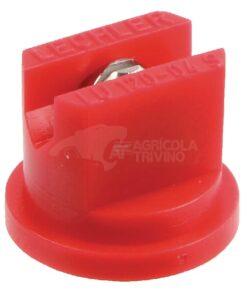 Tobera estándar, doble, chorro plano LU 120° 04 rojo acero inoxidable Lechler