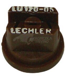 Tobera estándar, doble, chorro plano LU 120° 05 marrón plástico Lechler