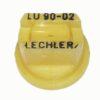 Tobera estándar, doble, chorro plano LU 90° 02 amarillo plástico Lechler