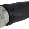 Enchufe 4 polos Hembra M12 Código-B
