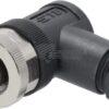 Enchufe 4 polos Hembra M12 Código-A, 90 grados