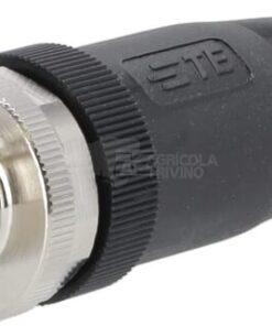 Enchufe 5 polos Código B M12 macho