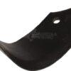 Cuchilla rotavator 257x142x90 mm, 8 mm de grosor, válida para Maschio