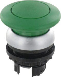 Pulsador seta verde encastre