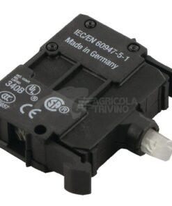 Elemen. LED verde 12-30V del.