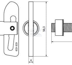 Fijaciones anti-luce M8x38 mm Ø13 mm