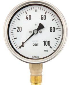 Manómetro Ø 100 0-100 bar 1/2"