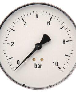 Manómetro Ø 100 0-10 bar 1/2" trasero