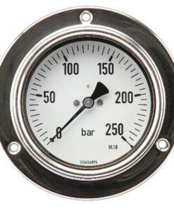 Manómetro Ø 100 0-250 bar 1/2", montaje en panel