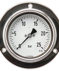 Manómetro Ø 100 0-25 bar 1/2", montaje en panel