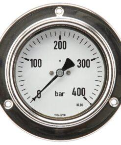 Manómetro Ø 100 0-400 bar 1/2", montaje en panel