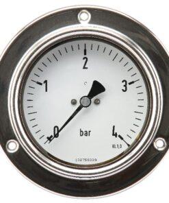 Manómetro Ø 100 0-4 bar 1/2", montaje en panel