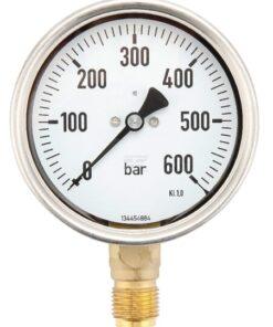 Manómetro Ø 100 0-600 bar 1/2"