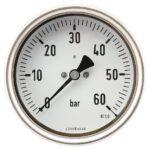 Manómetro Ø 100 0-60 bar 1/2" trasero
