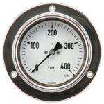 Manómetro Ø 100 0-60 bar 1/2", montaje en panel
