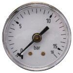 Manómetro Ø 40 0-16 bar 1/8" trasero