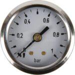 Manómetro Ø 40 mm 0-1 bar 1/8", montaje en panel